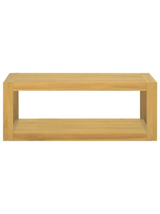 Nástěnná koupelnová skříňka 90 x 45 x 35 cm masivní teak