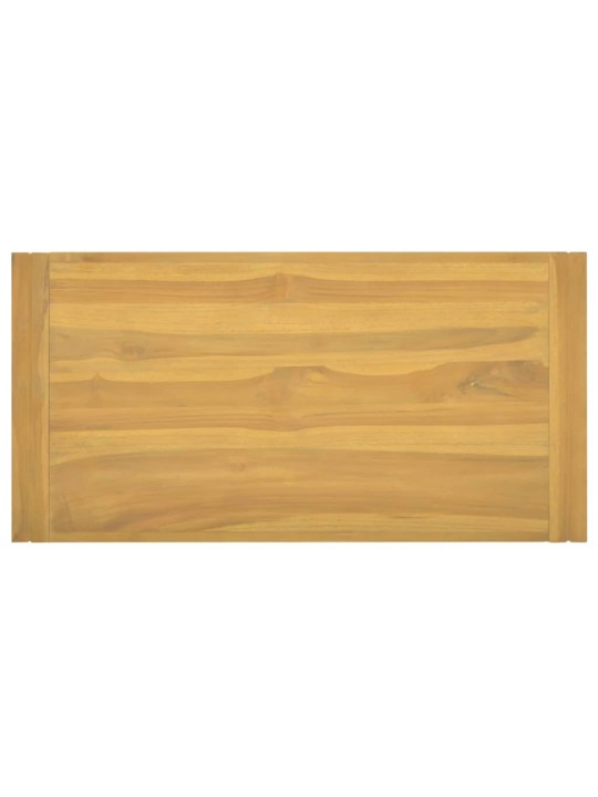 Nástěnná koupelnová skříňka 90 x 45 x 35 cm masivní teak