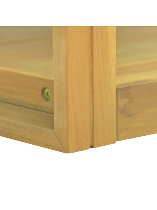 Nástěnná koupelnová skříňka 90 x 45 x 35 cm masivní teak
