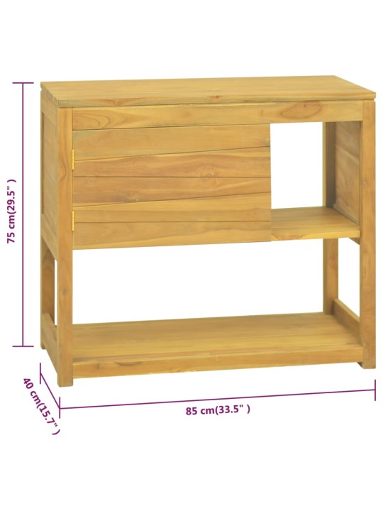 Koupelnová skříňka 85 x 40 x 75 cm masivní teakové dřevo