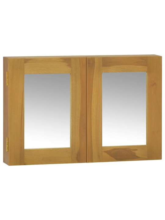 Zrcadlová skříňka 60 x 10 x 40 cm masivní teakové dřevo