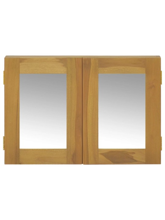 Zrcadlová skříňka 60 x 10 x 40 cm masivní teakové dřevo
