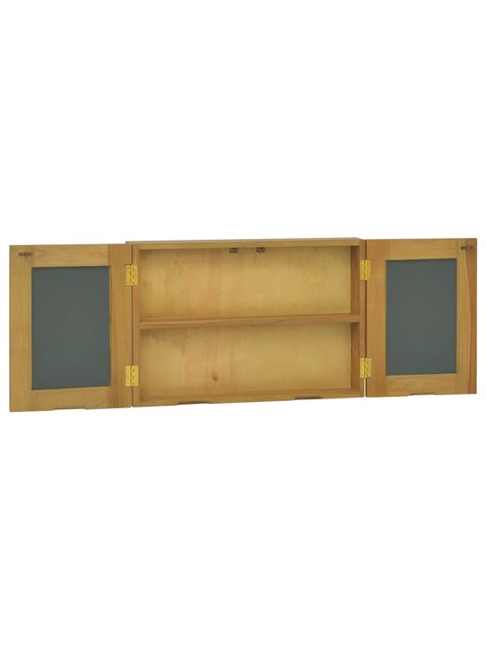 Zrcadlová skříňka 60 x 10 x 40 cm masivní teakové dřevo