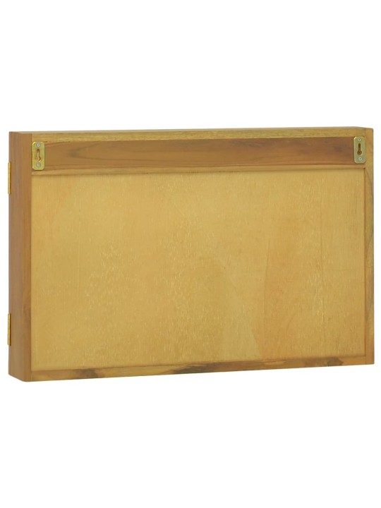 Zrcadlová skříňka 60 x 10 x 40 cm masivní teakové dřevo