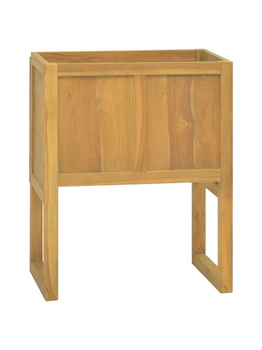Koupelnová skříňka 60 x 40 x 75 cm masivní teakové dřevo