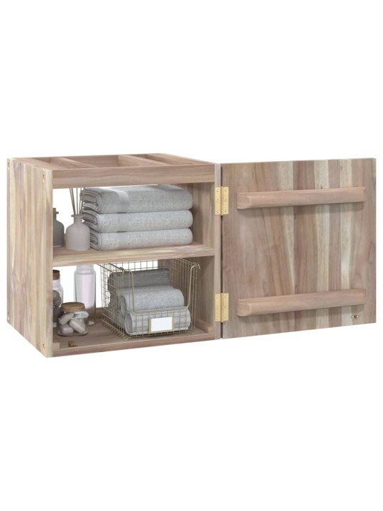 Nástěnná koupelnová skříňka 41 x 38 x 40 cm masivní teak
