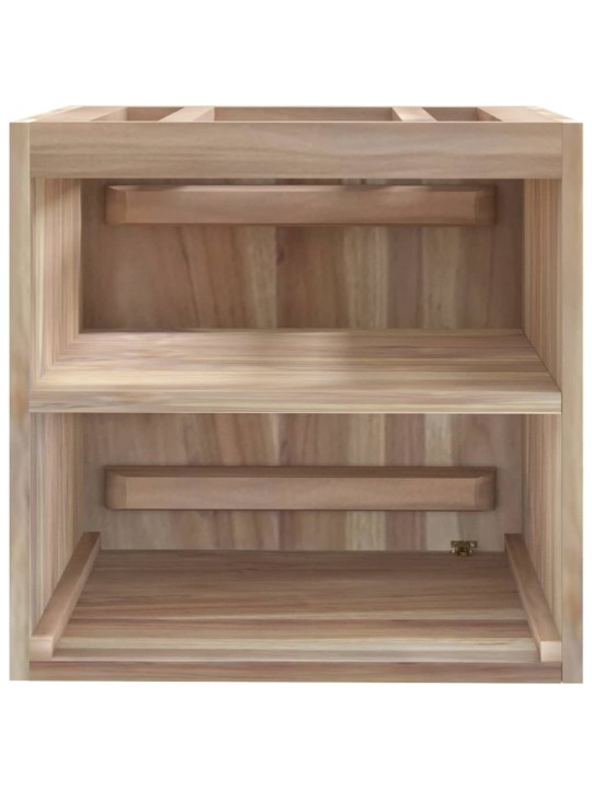 Nástěnná koupelnová skříňka 41 x 38 x 40 cm masivní teak