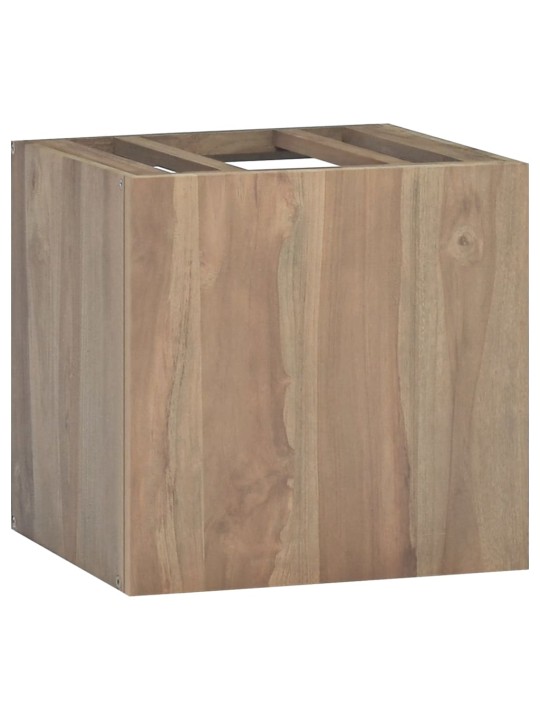 Nástěnná koupelnová skříňka 46 x 25,5 x 40 cm masivní teak