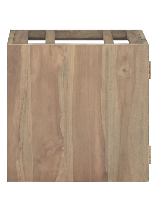 Nástěnná koupelnová skříňka 46 x 25,5 x 40 cm masivní teak