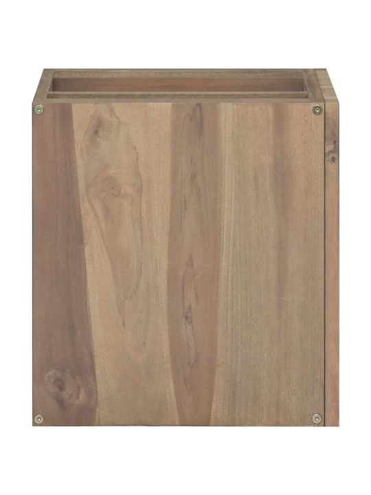 Nástěnná koupelnová skříňka 46 x 25,5 x 40 cm masivní teak