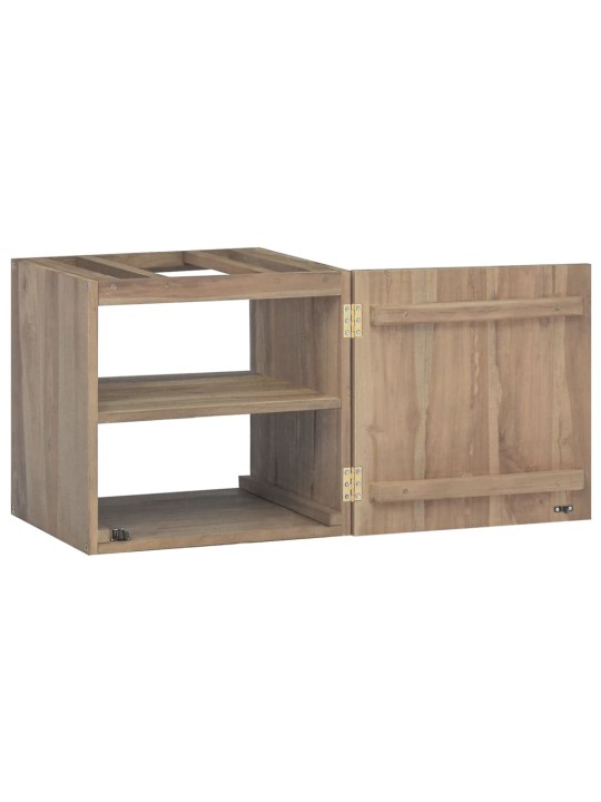 Nástěnná koupelnová skříňka 46 x 25,5 x 40 cm masivní teak