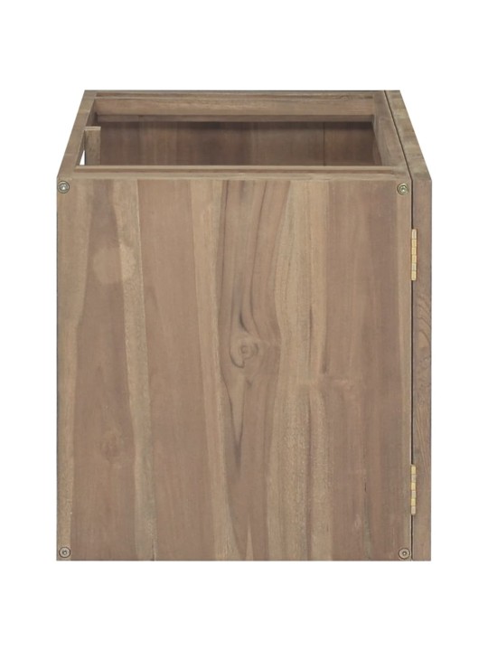 Nástěnná koupelnová skříňka 90 x 39 x 40 cm masivní teak