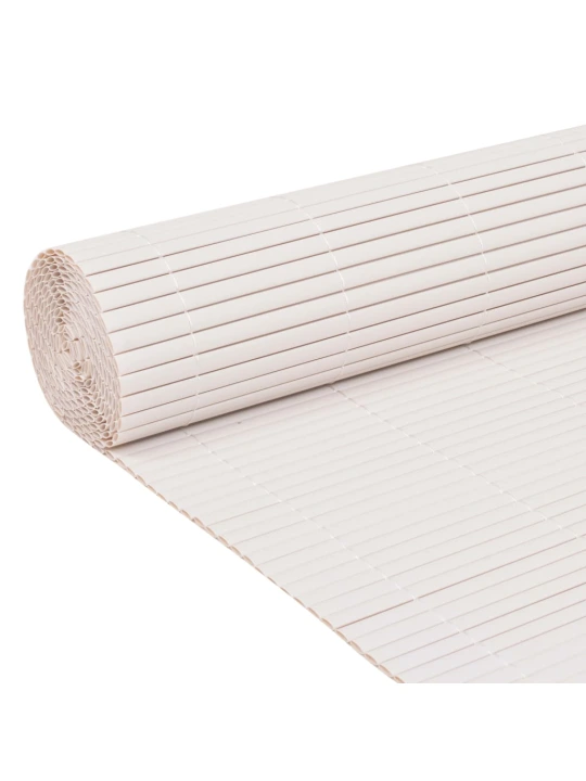 Oboustranný zahradní plot 110 x 300 cm bílý