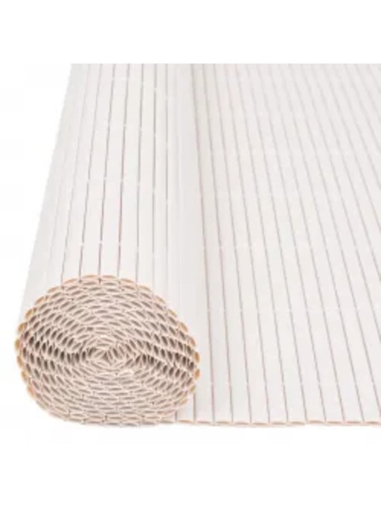 Oboustranný zahradní plot 110 x 300 cm bílý