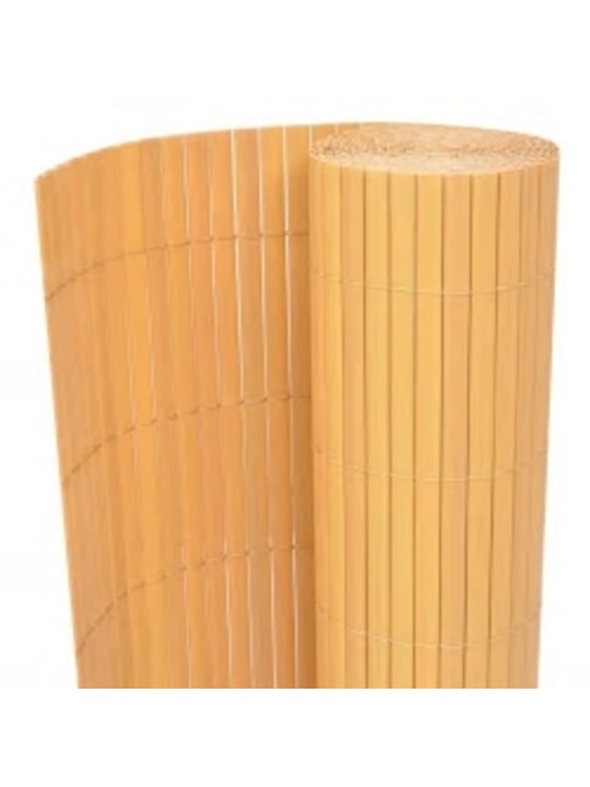 Oboustranný zahradní plot 110 x 300 cm žlutý