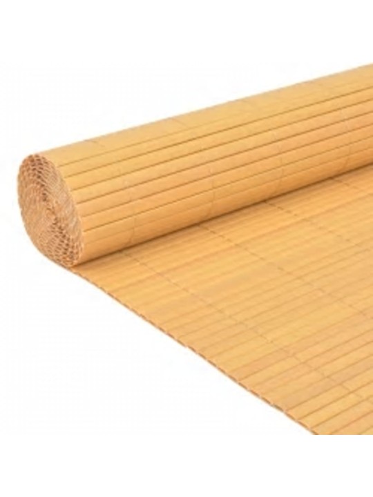 Oboustranný zahradní plot 110 x 300 cm žlutý