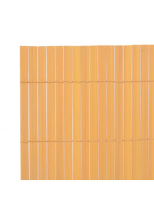 Oboustranný zahradní plot 110 x 300 cm žlutý