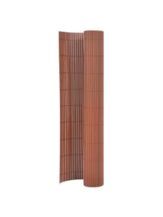 Oboustranný zahradní plot 110 x 300 cm hnědý