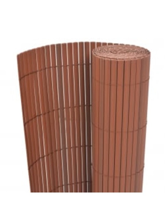 Oboustranný zahradní plot 110 x 300 cm hnědý