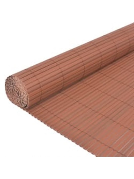 Oboustranný zahradní plot 110 x 300 cm hnědý