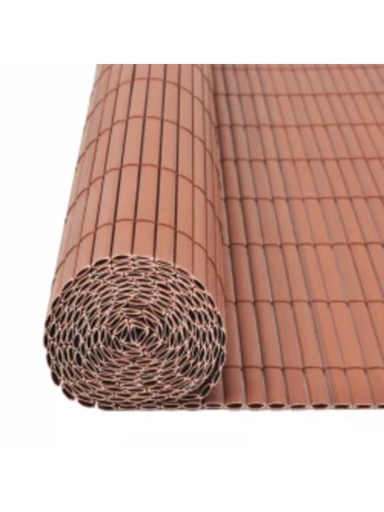 Oboustranný zahradní plot 110 x 300 cm hnědý
