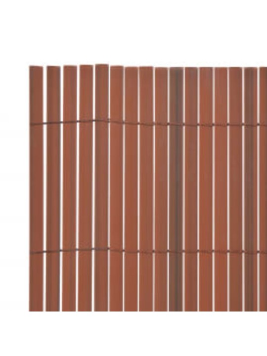 Oboustranný zahradní plot 110 x 300 cm hnědý
