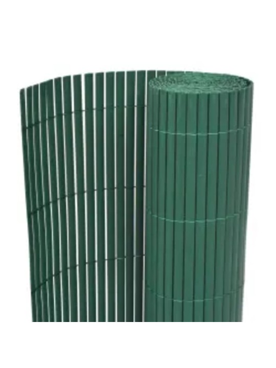 Oboustranný zahradní plot 110 x 400 cm zelený