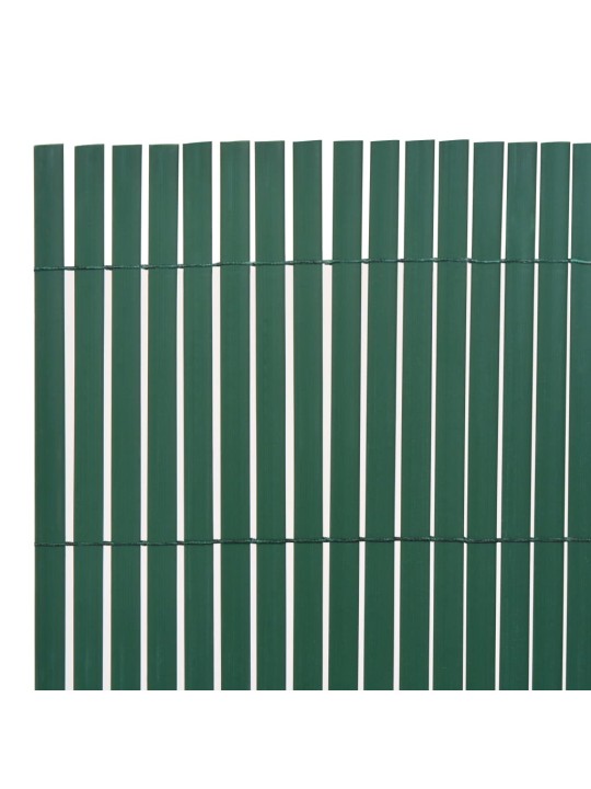 Oboustranný zahradní plot 110 x 400 cm zelený