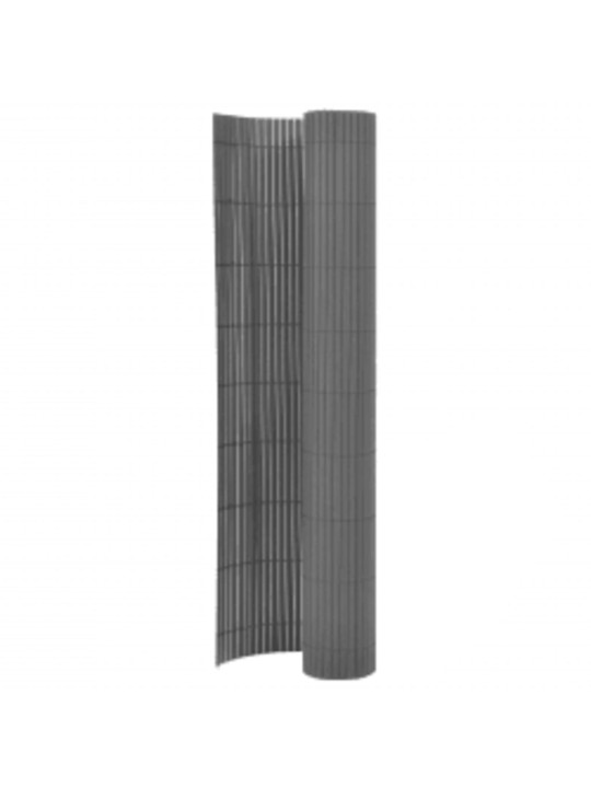 Oboustranný zahradní plot 110 x 400 cm šedý