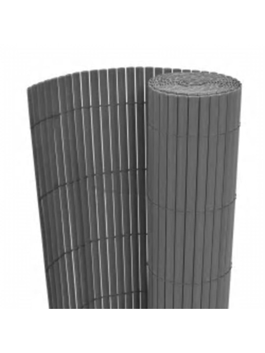 Oboustranný zahradní plot 110 x 400 cm šedý
