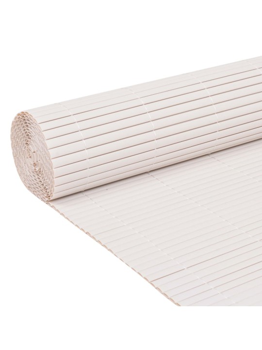 Oboustranný zahradní plot 110 x 500 cm bílý