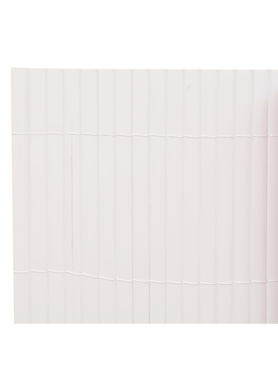 Oboustranný zahradní plot 110 x 500 cm bílý