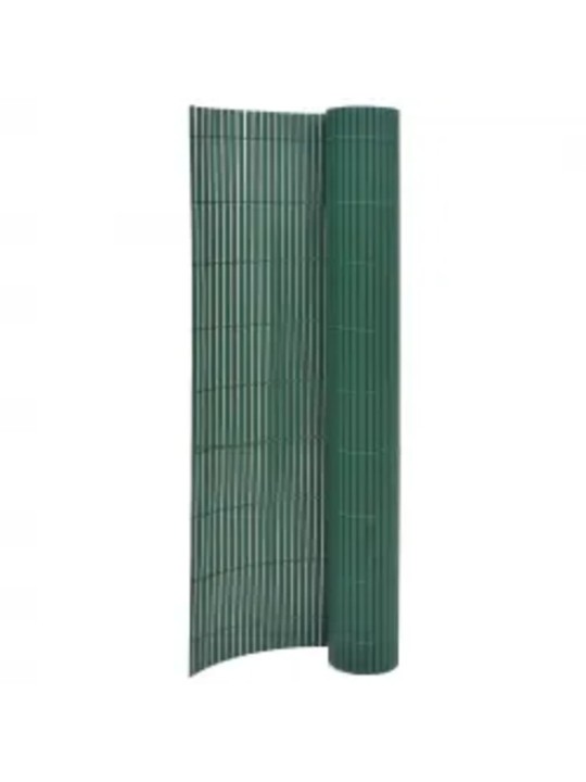 Oboustranný zahradní plot 110 x 500 cm zelený