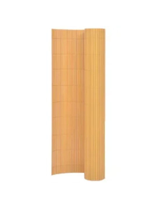 Oboustranný zahradní plot 110 x 500 cm žlutý