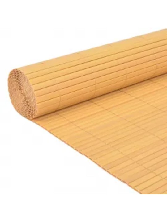 Oboustranný zahradní plot 110 x 500 cm žlutý