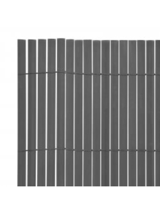 Oboustranný zahradní plot 110 x 500 cm šedý