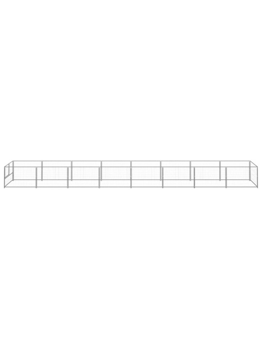 Psí kotec stříbrný 8 m² ocel