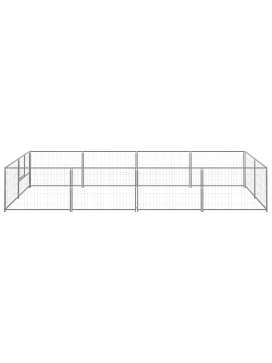 Psí kotec stříbrný 8 m² ocel