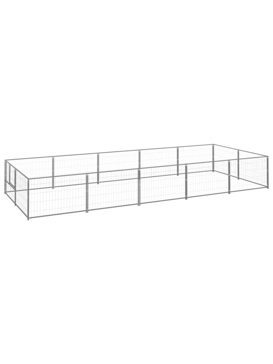 Psí kotec stříbrný 10 m² ocel