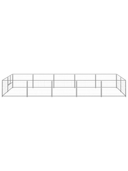 Psí kotec stříbrný 10 m² ocel