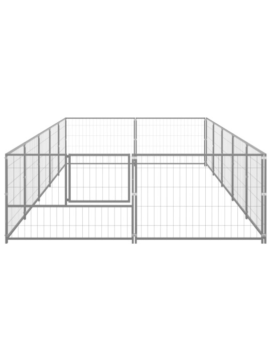 Psí kotec stříbrný 10 m² ocel