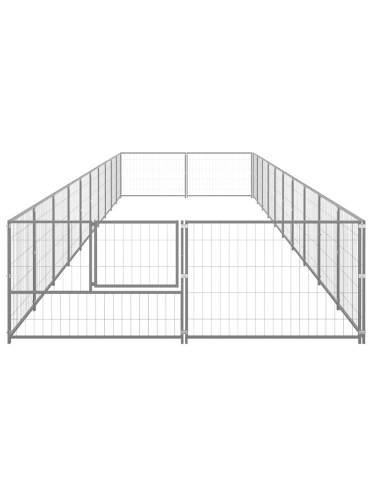 Psí kotec stříbrný 20 m² ocel