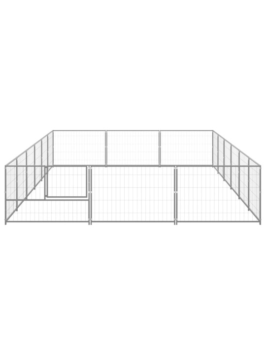 Psí kotec stříbrný 18 m² ocel