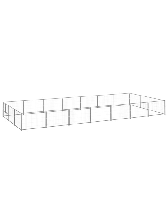 Psí kotec stříbrný 21 m² ocel