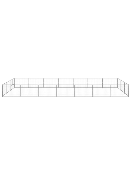 Psí kotec stříbrný 21 m² ocel