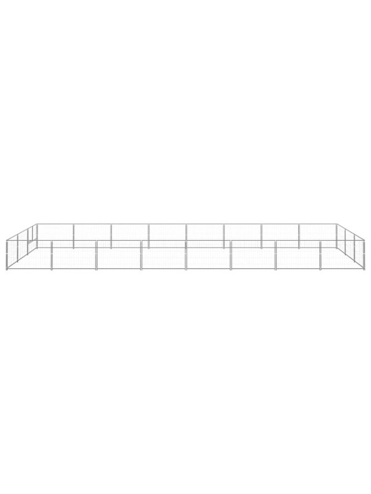 Psí kotec stříbrný 24 m² ocel