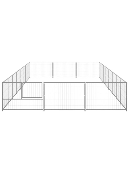 Psí kotec stříbrný 24 m² ocel