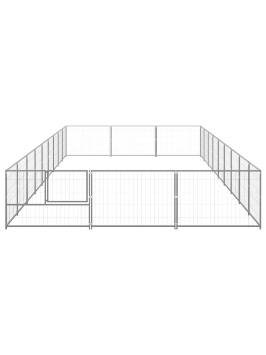 Psí kotec stříbrný 27 m² ocel