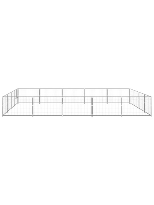 Psí kotec stříbrný 20 m² ocel