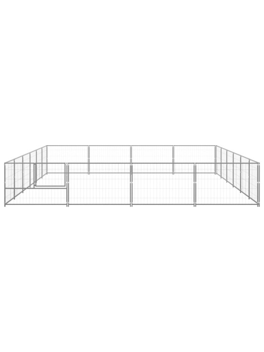Psí kotec stříbrný 24 m² ocel